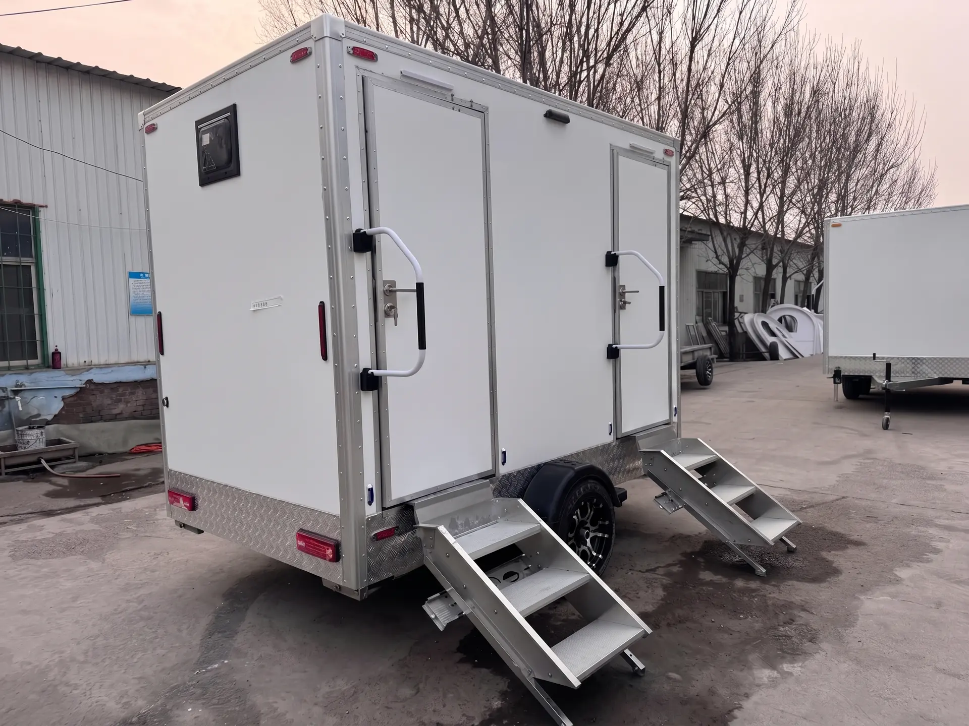 Luxury Loos restroom trailer rental in Tulsa, Oklahoma — interior amenities